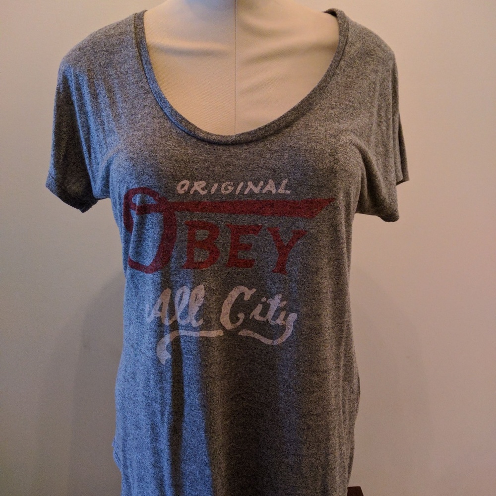 Obey Distressed T-shirt